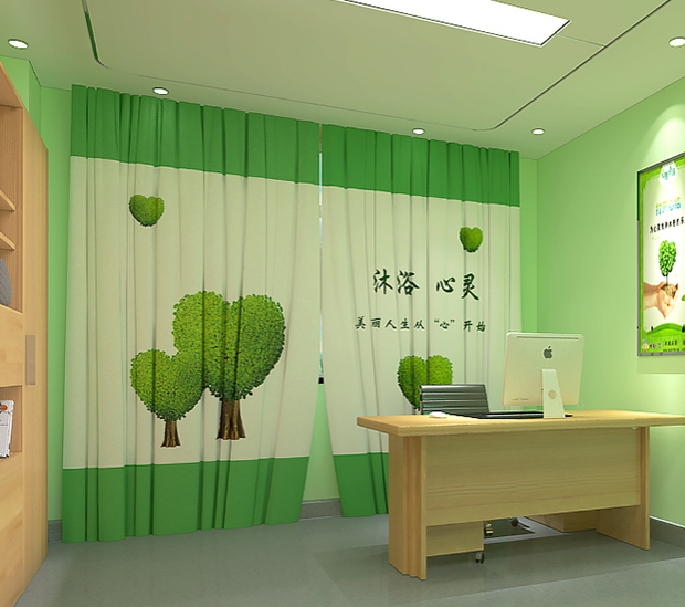 新鄉(xiāng)心理咨詢室文化窗簾定制
